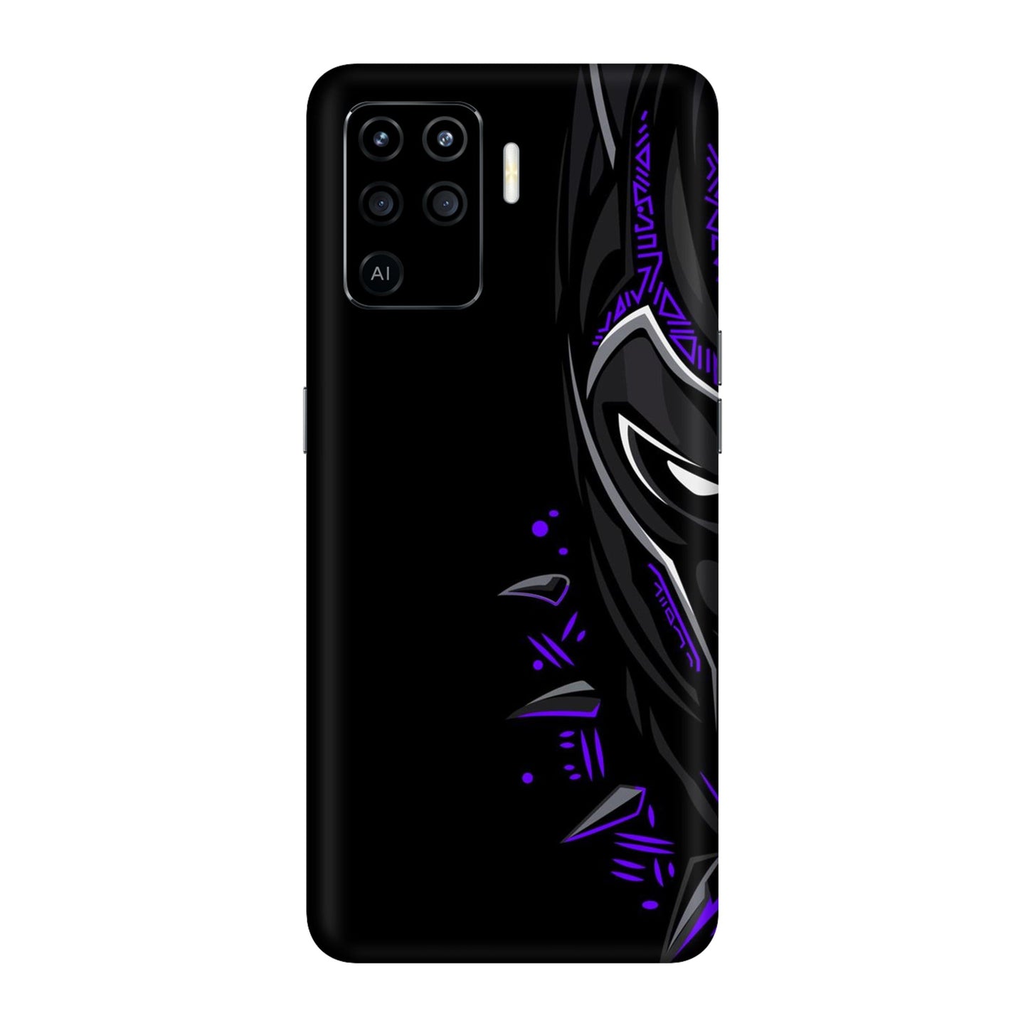 Neon Vibe Cat Mobile Skin For Oppo F19 Pro