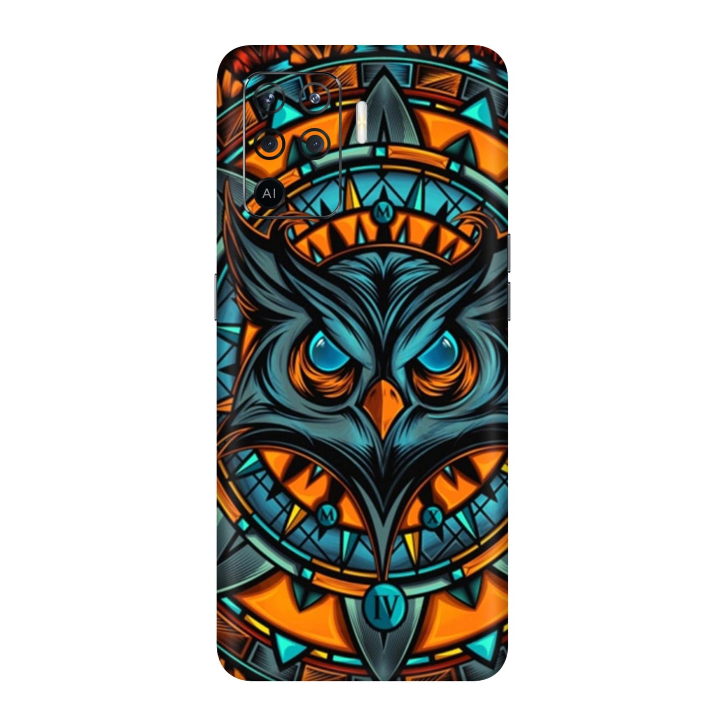 Spirit Owl Mandala Mobile Skin For Oppo F19 Pro