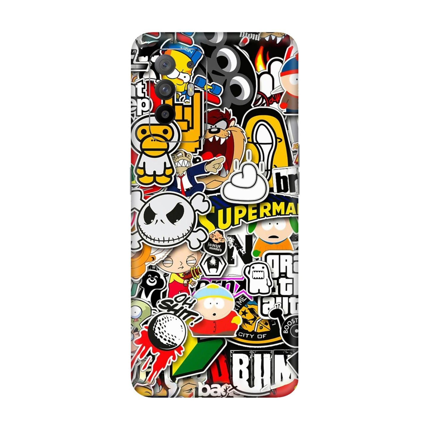 Sukuna Tongue Out Energy Mobile Skin For Oppo F19 Pro Plus