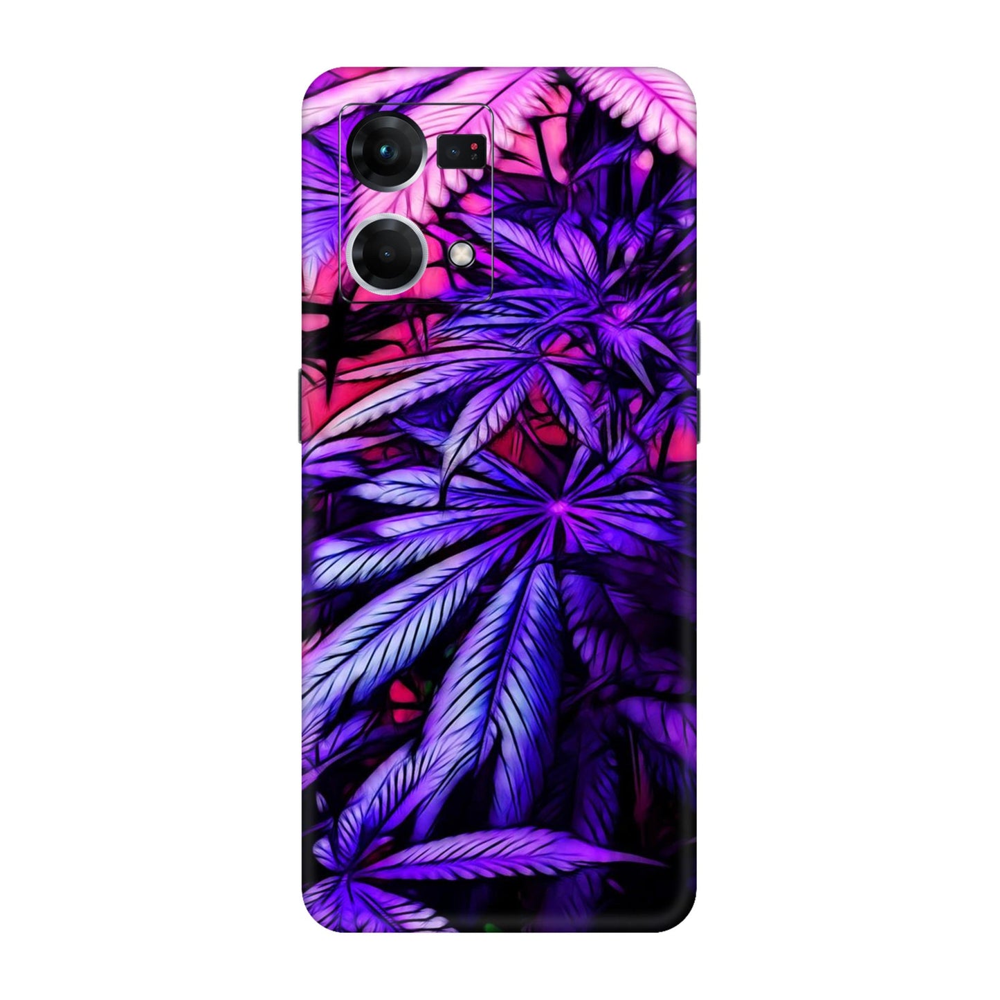 Neon Purple Herb Mobile Skin For Oppo F21s Pro