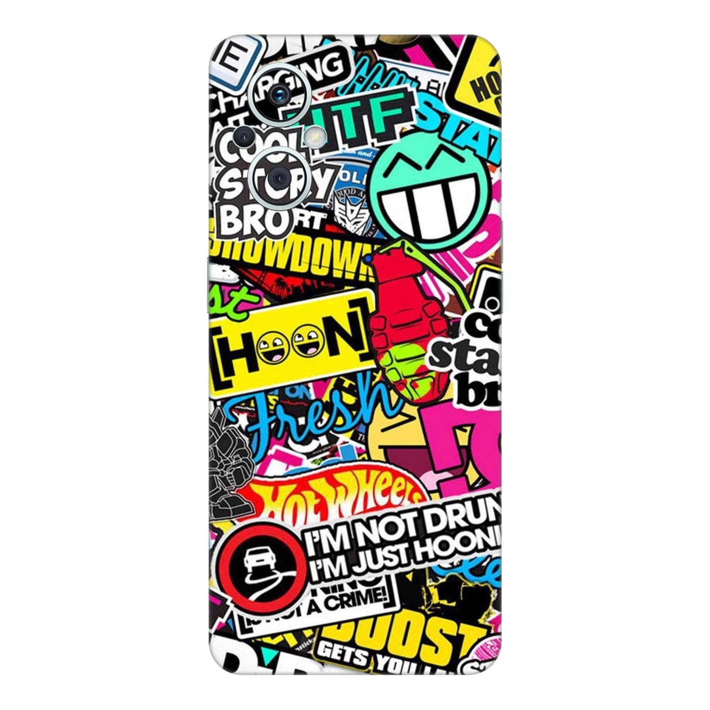 Hoonigan Sticker Bomb Mobile Skin For Oppo F21s Pro 5G