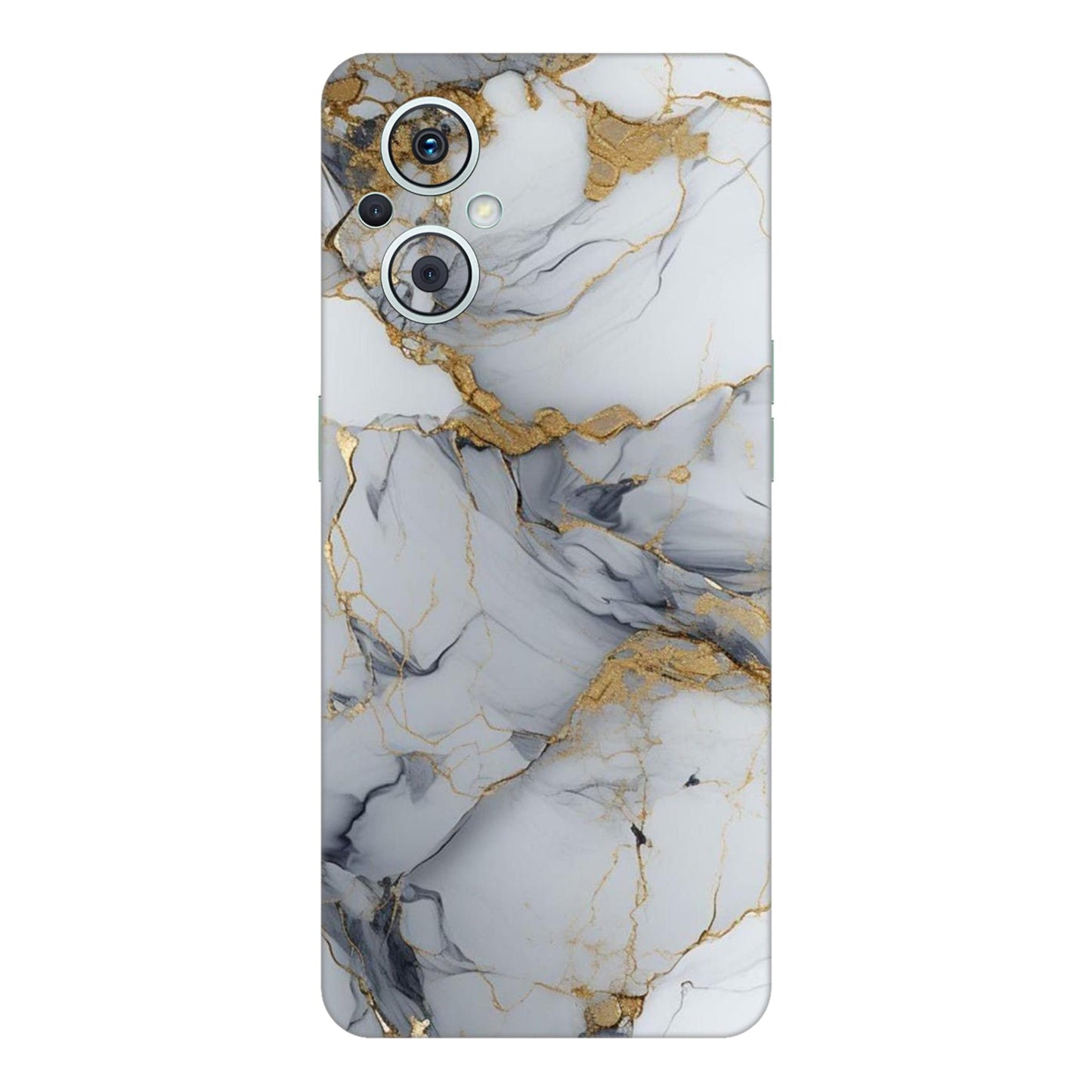 White Gold Luxury Marble Mobile Skin For Oppo F21s Pro 5G