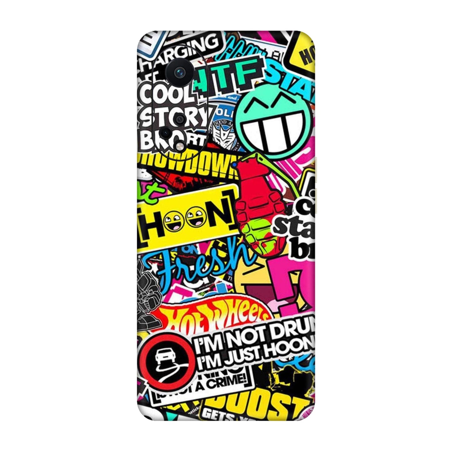 Hoonigan Sticker Bomb Mobile Skin For Oppo F23 5G
