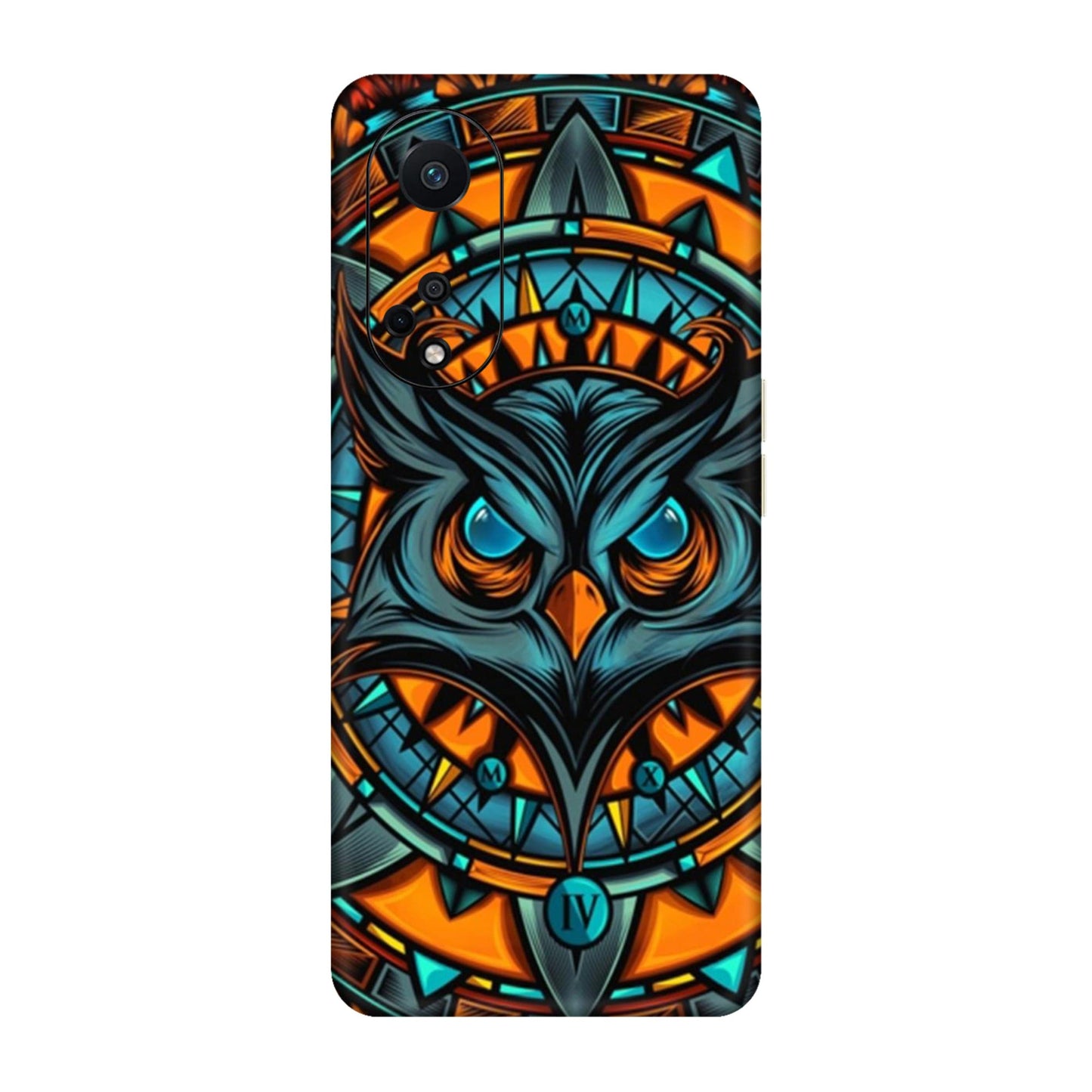 Spirit Owl Mandala Mobile Skin For Oppo F23 5G
