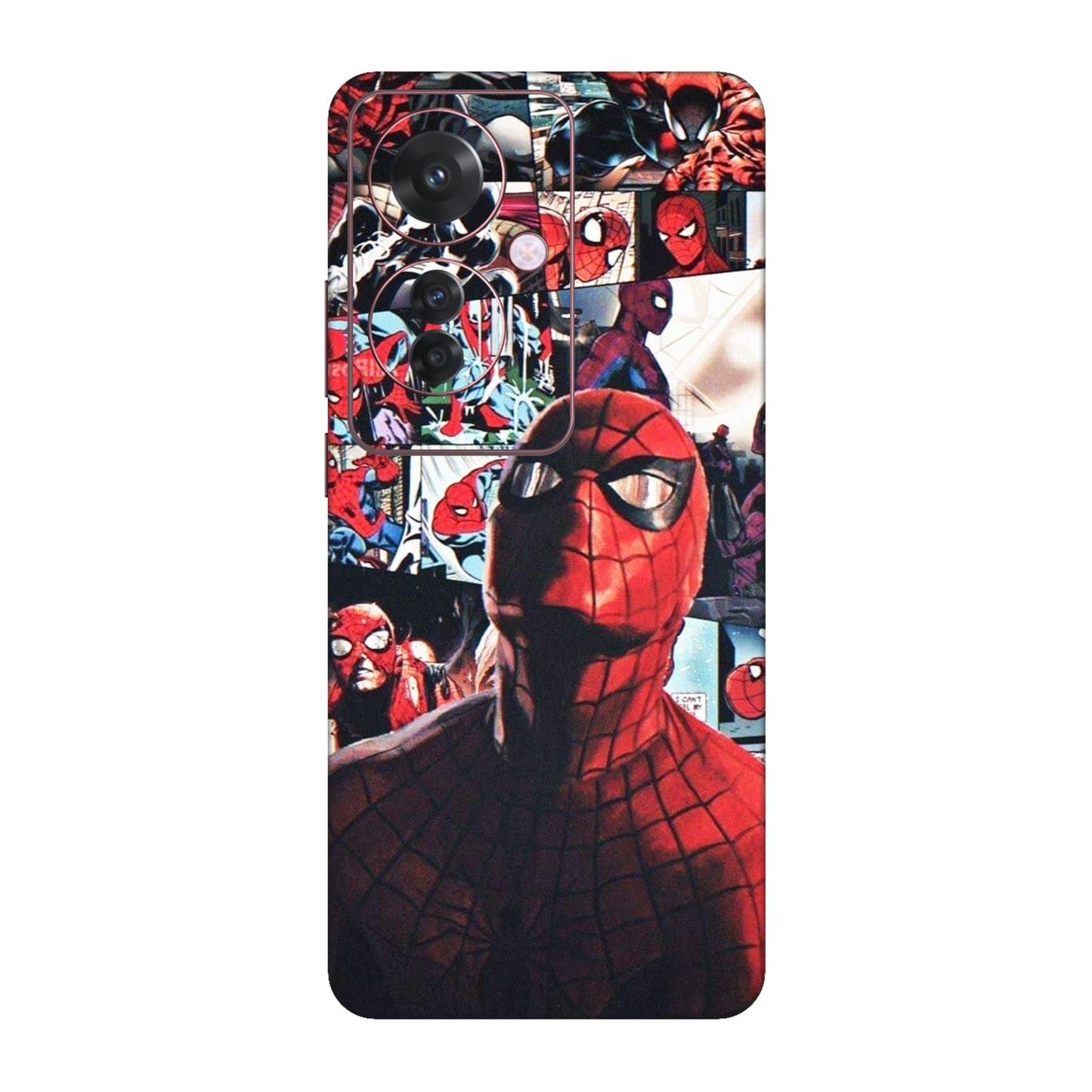 Vintage Spider Man Collage Mobile Skin For Oppo F25 Pro 5G