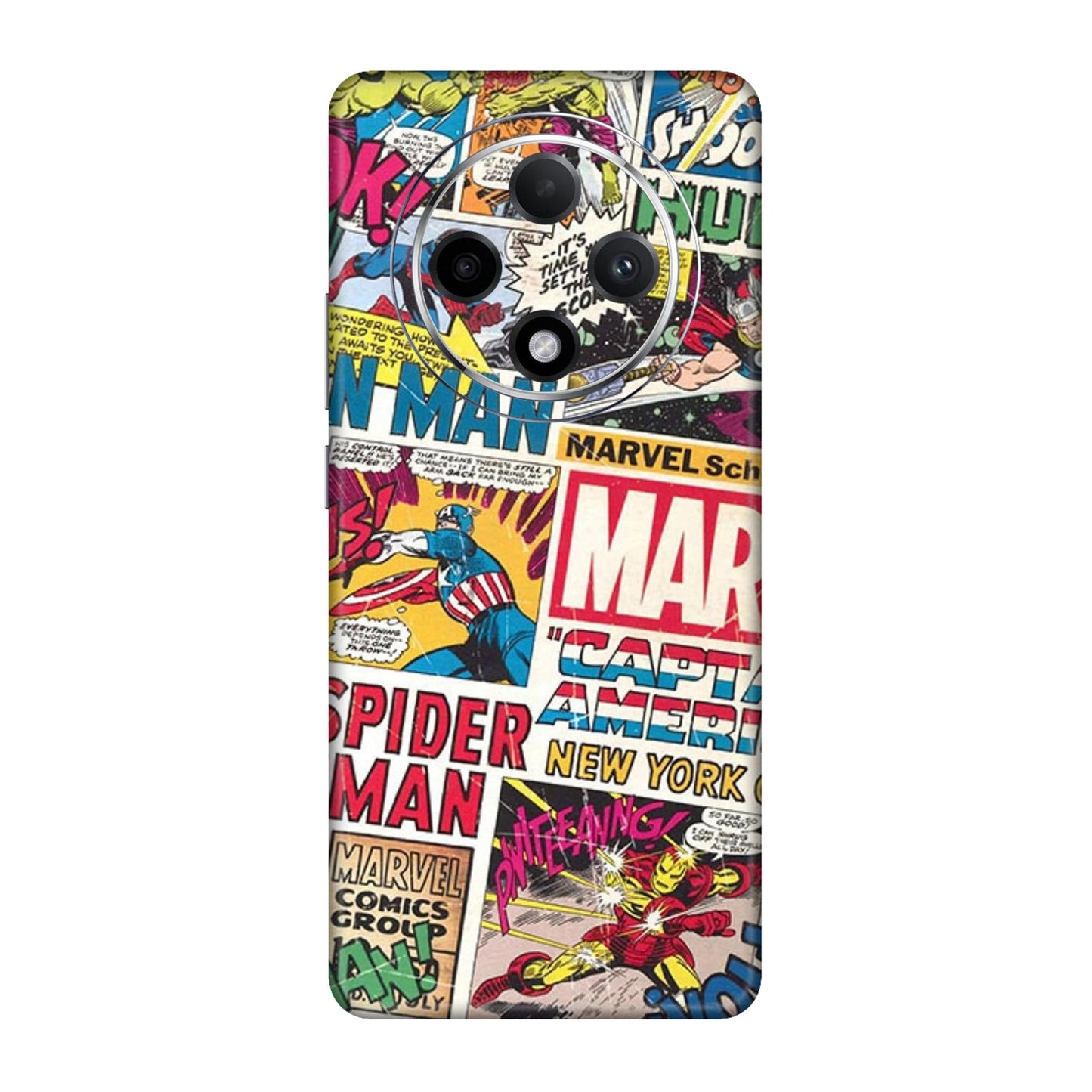 Vintage Marvel Comic Bomb Mobile Skin For Oppo F27 Pro Plus 5G