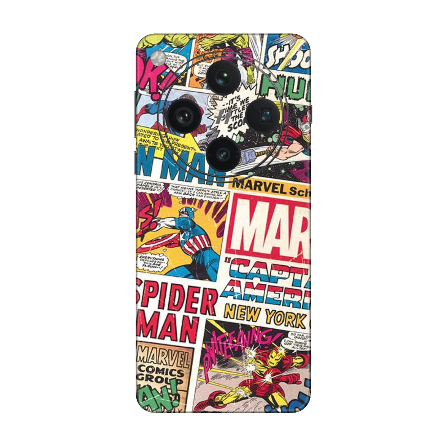 Vintage Marvel Comic Bomb Mobile Skin For Oppo Find X8 Pro 5G