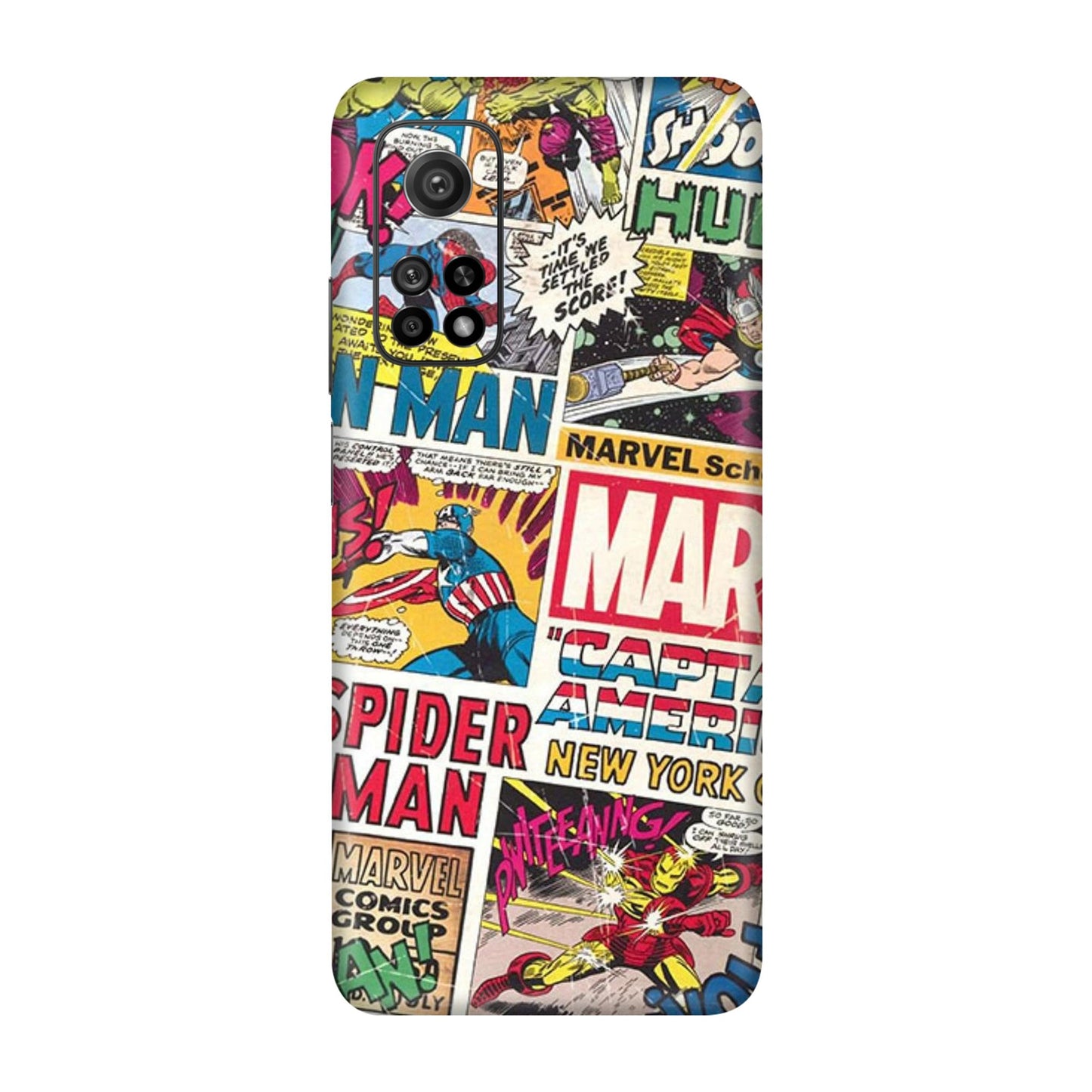 Vintage Marvel Comic Bomb Mobile Skin For Mi 10T 5g