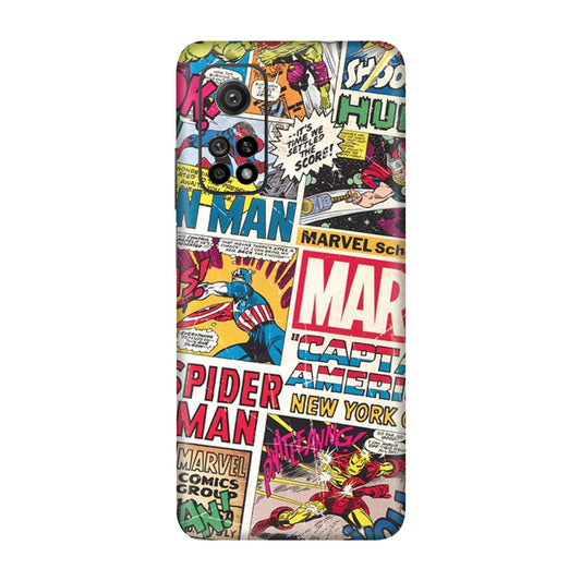 Vintage Marvel Comic Bomb Mobile Skin For Mi 10T 5g