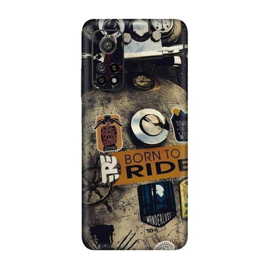 Born to Ride World Map Mobile Skin For Mi 10T 5g