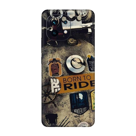 Born to Ride World Map Mobile Skin For Mi 11 5g