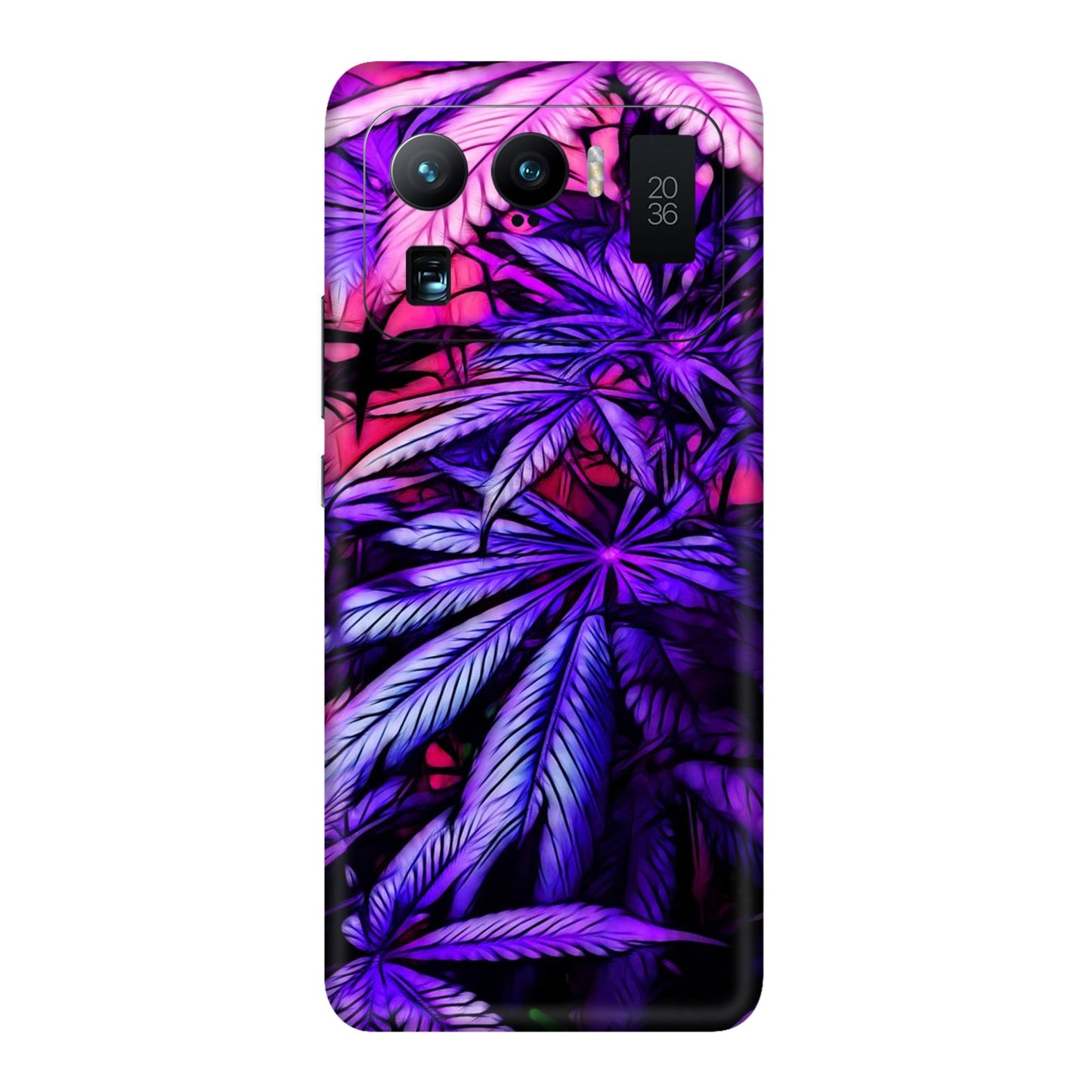 Neon Purple Herb Mobile Skin For Mi 11 Ultra