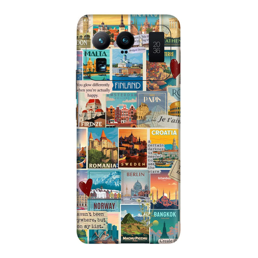 Vintage Travel Sticker Bomb Mobile Skin For Mi 11 Ultra