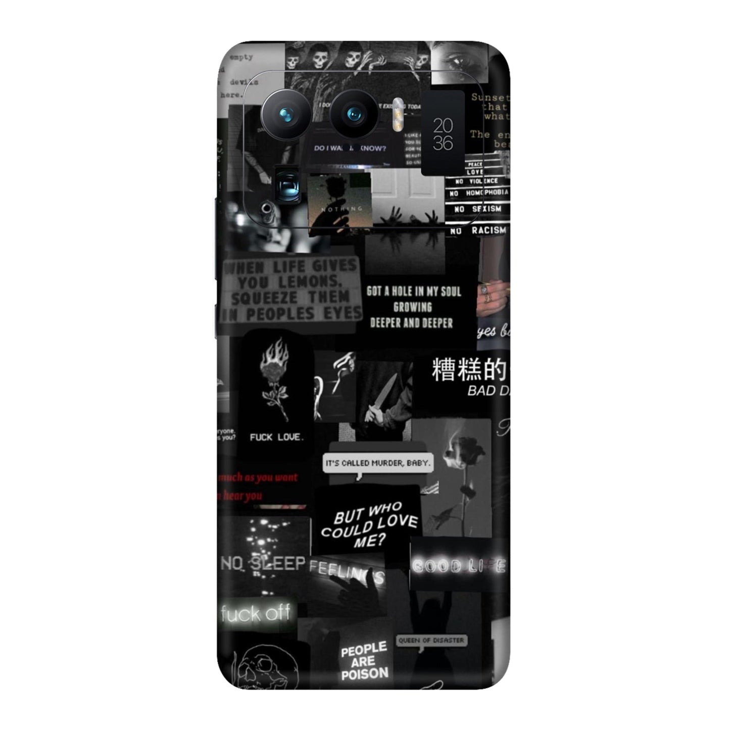 Bad Day Dark Collage Mobile Skin For Mi 11 Ultra