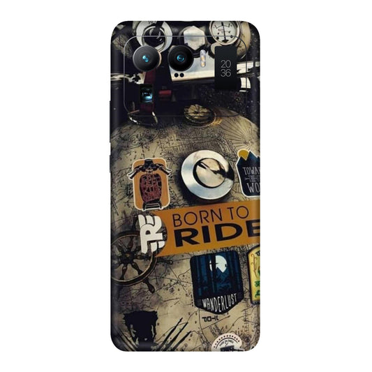 Born to Ride World Map Mobile Skin For Mi 11 Ultra