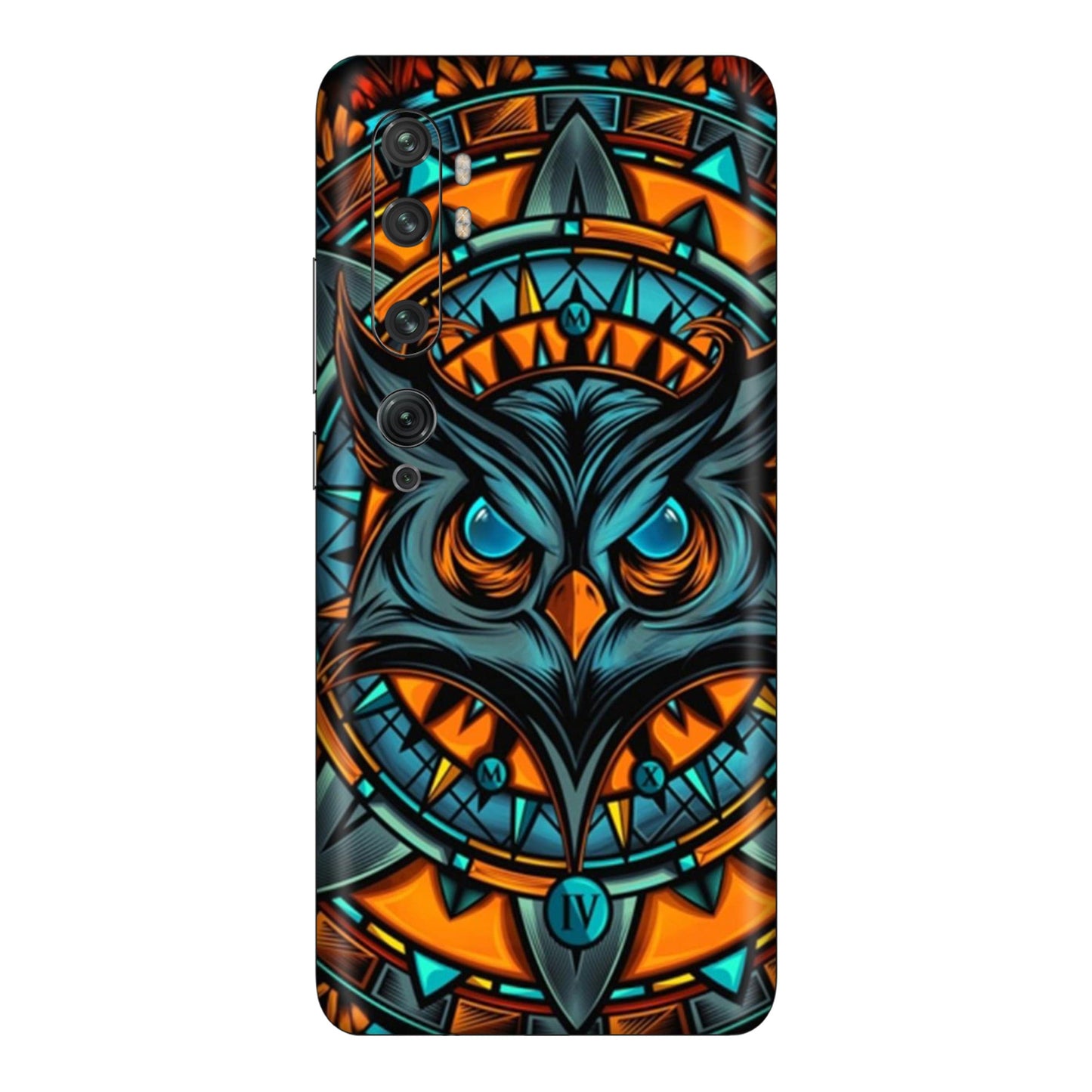 Spirit Owl Mandala Mobile Skin For Mi Note 10