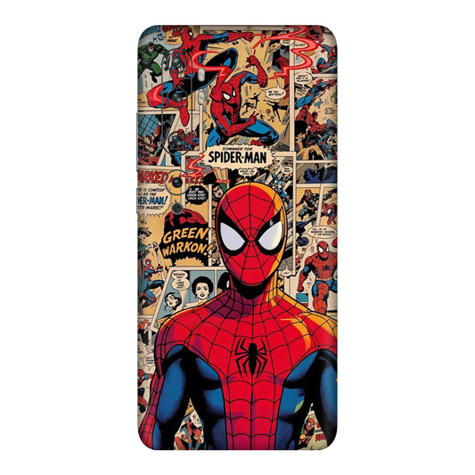 Vintage Comic Panel Spider Man Mobile Skin For Mi Note 10 Pro