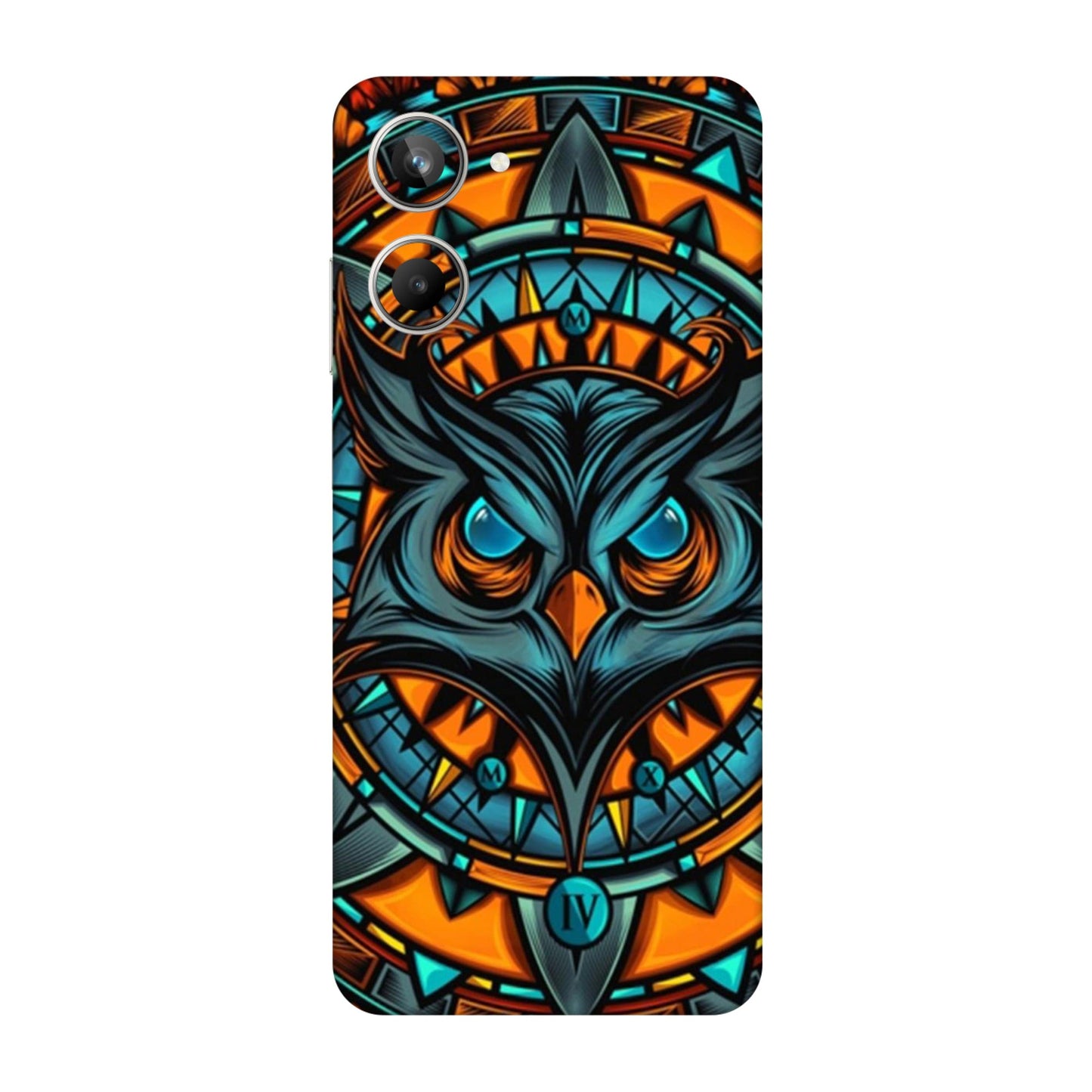 Spirit Owl Mandala Mobile Skin For Realme 10