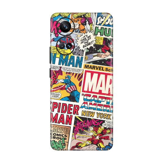 Vintage Marvel Comic Bomb Mobile Skin For Realme 10 Pro Plus 5g