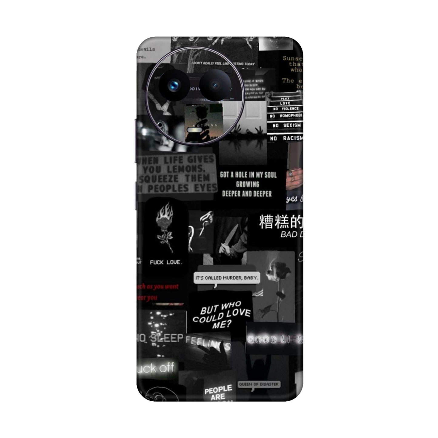 Bad Day Dark Collage Mobile Skin For Realme 11x 5g