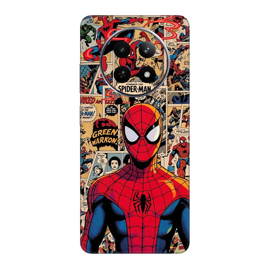 Vintage Comic Panel Spider Man Mobile Skin For Realme 12 5g