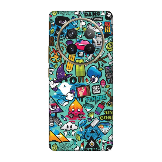 Graffiti Chaos Sticker Bomb Mobile Skin For Realme 12 Pro Plus 5g