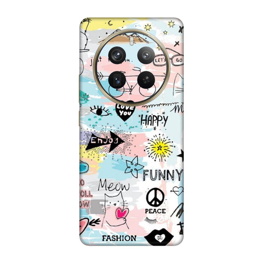 Cat Doodles Pastel Mobile Skin For Realme 12 Pro Plus 5g
