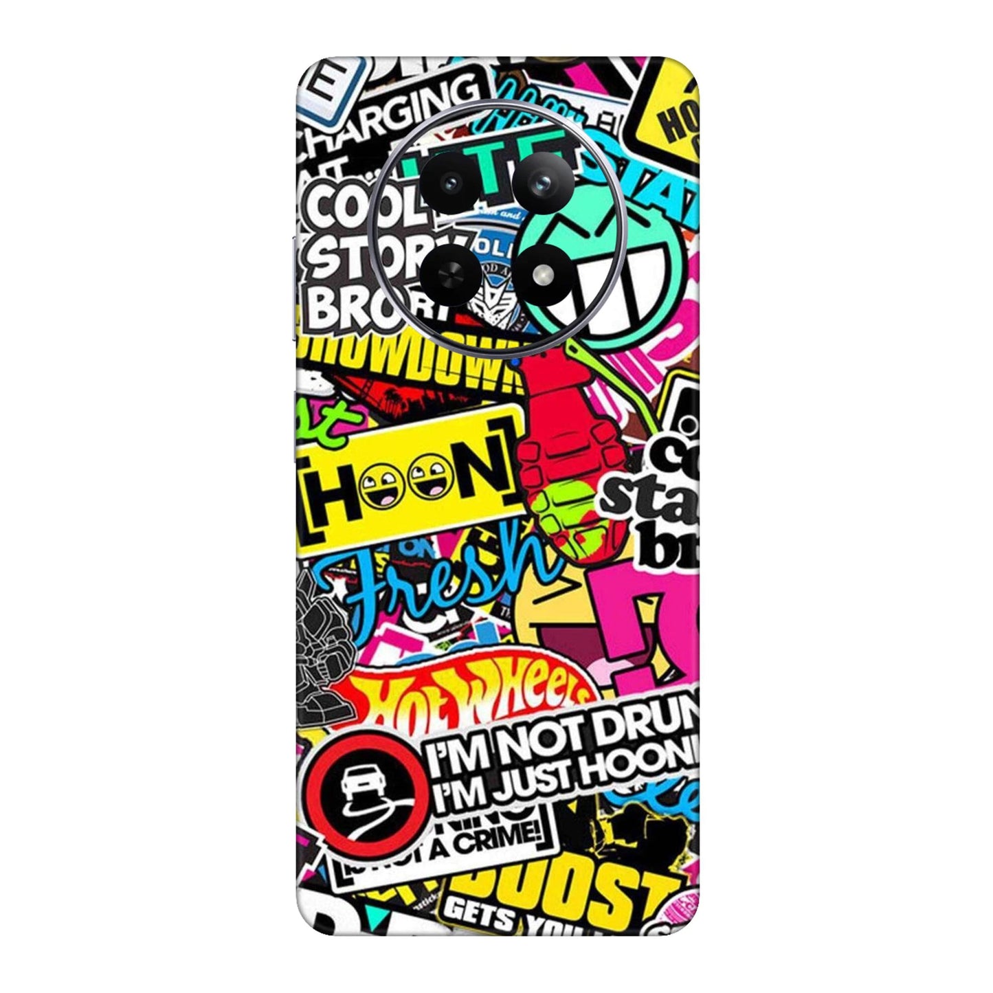 Hoonigan Sticker Bomb Mobile Skin For Realme 12x 5g