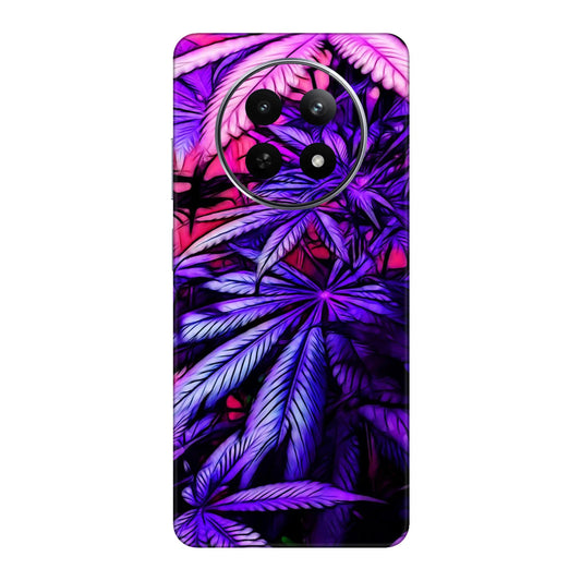 Neon Purple Herb Mobile Skin For Realme 12x 5g