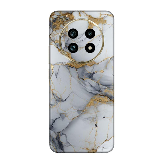 White Gold Luxury Marble Mobile Skin For Realme 13 Pro 5g