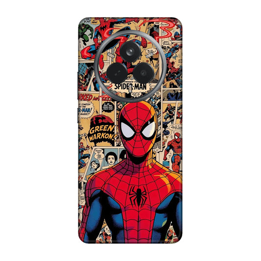 Vintage Comic Panel Spider Man Mobile Skin For Realme 14 Pro 5g