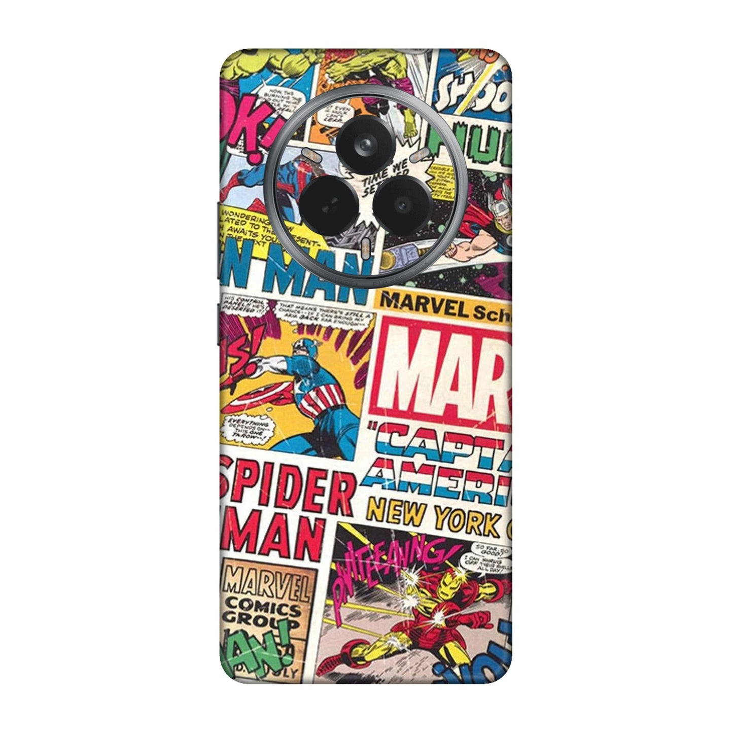 Vintage Marvel Comic Bomb Mobile Skin For Realme 14 Pro 5g