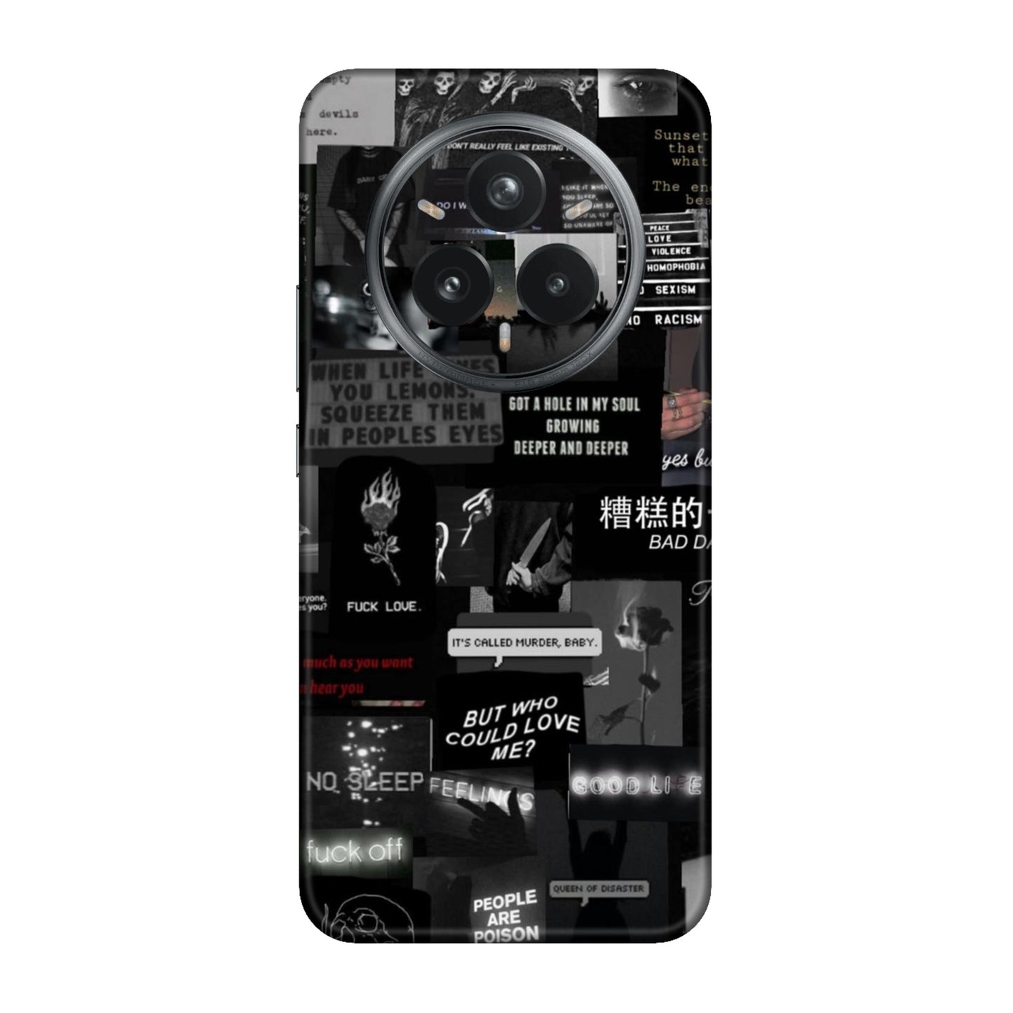 Bad Day Dark Collage Mobile Skin For Realme 14 Pro Plus 5g