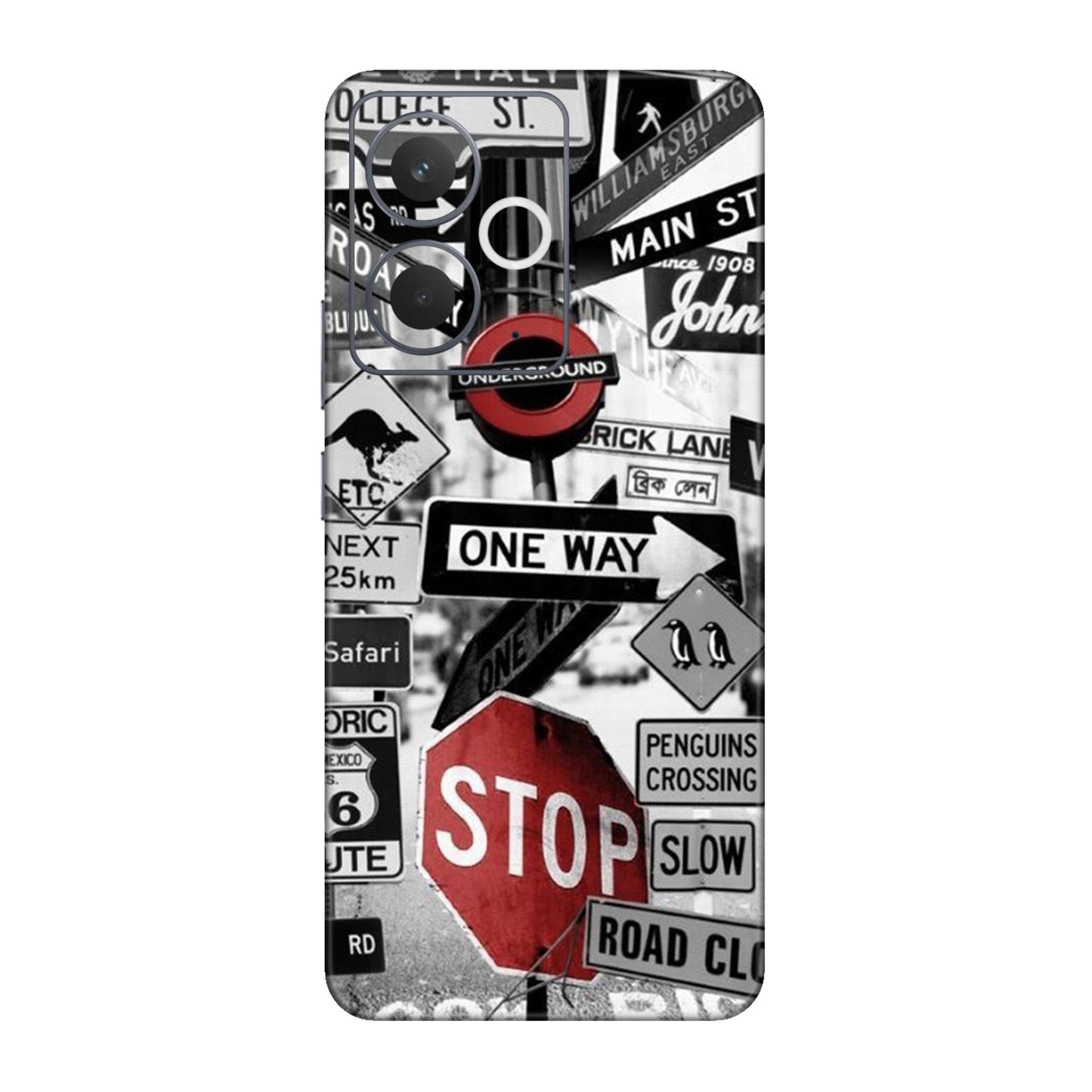 Global Urban Sign Bomb Mobile Skin For Realme 14t 5g