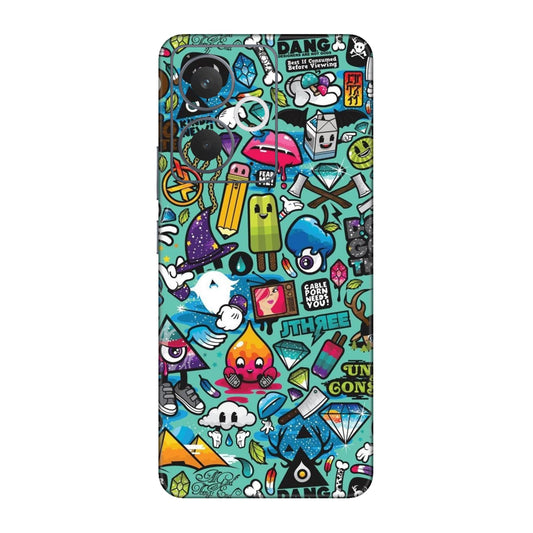Graffiti Chaos Sticker Bomb Mobile Skin For Realme 14t 5g