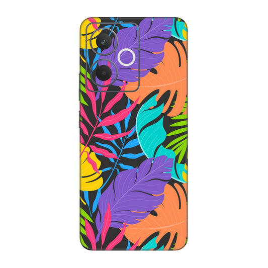 Neon Jungle Leaves Mobile Skin For Realme 14t 5g