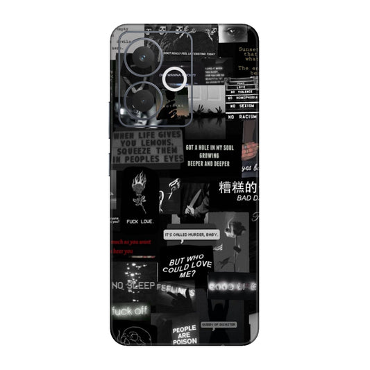 Bad Day Dark Collage Mobile Skin For Realme 14t 5g