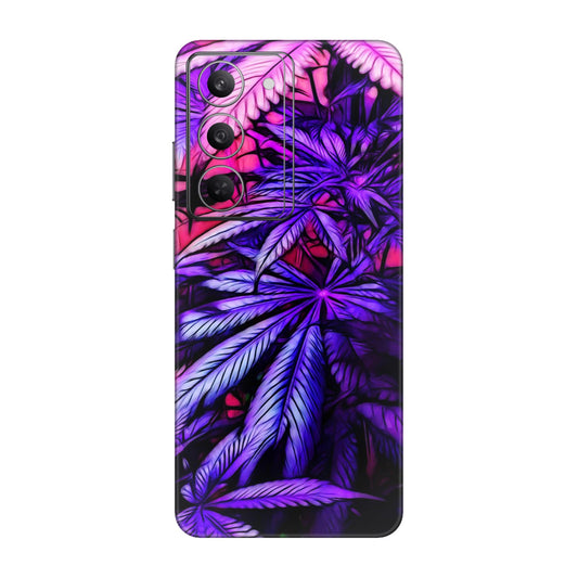Neon Purple Herb Mobile Skin For Realme 14x 5g