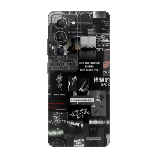 Bad Day Dark Collage Mobile Skin For Realme 14x 5g