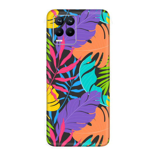 Neon Jungle Leaves Mobile Skin For Realme 8