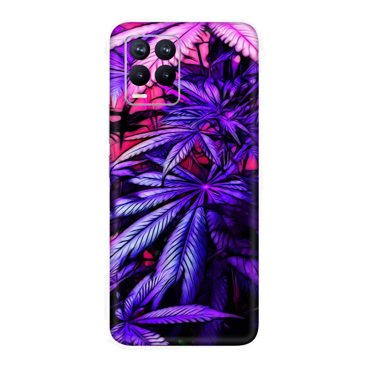 Neon Purple Herb Mobile Skin For Realme 8