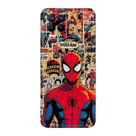 Vintage Comic Panel Spider Man Mobile Skin For Realme 8