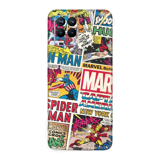 Vintage Marvel Comic Bomb Mobile Skin For Realme 8