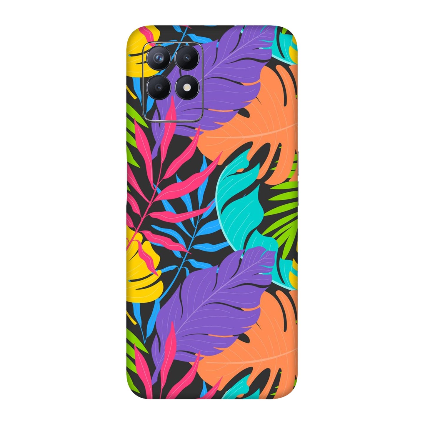 Neon Jungle Leaves Mobile Skin For Realme 8i