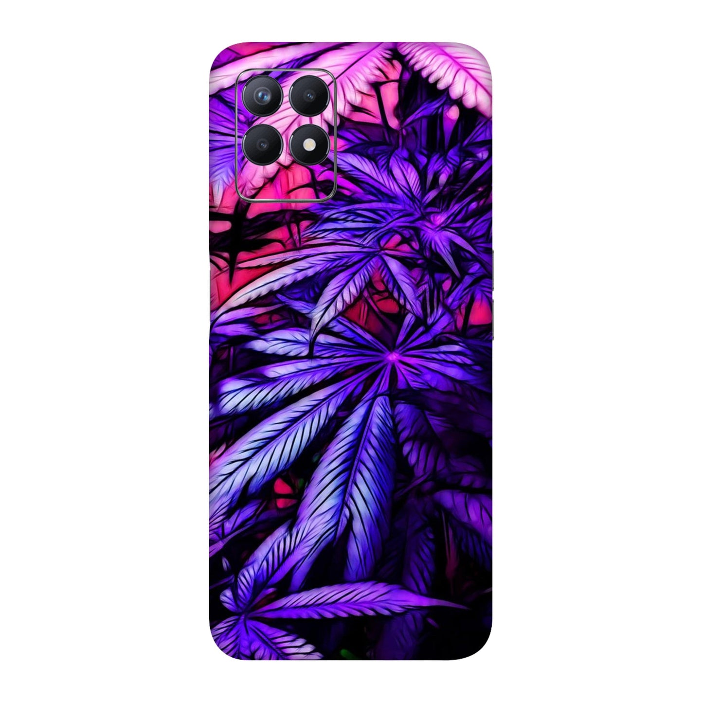 Neon Purple Herb Mobile Skin For Realme 8i