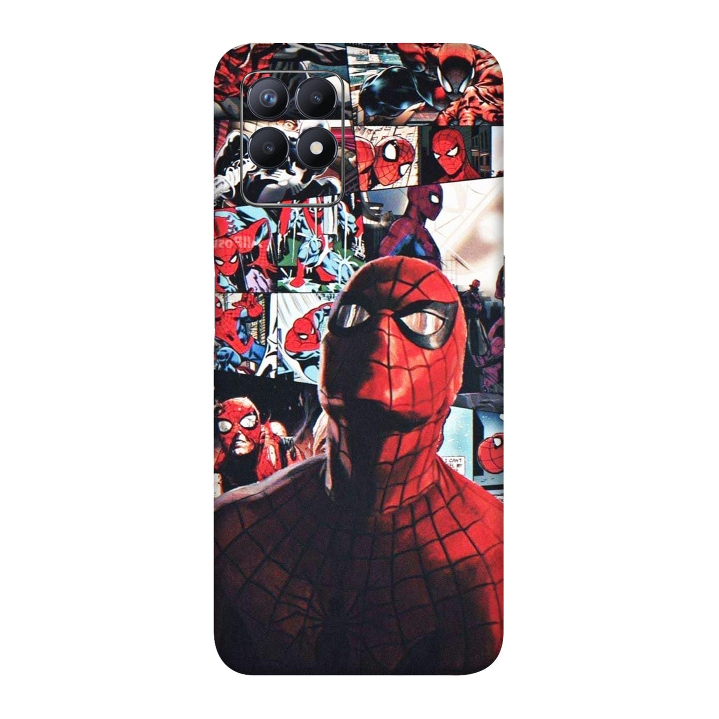 Vintage Spider Man Collage Mobile Skin For Realme 8i
