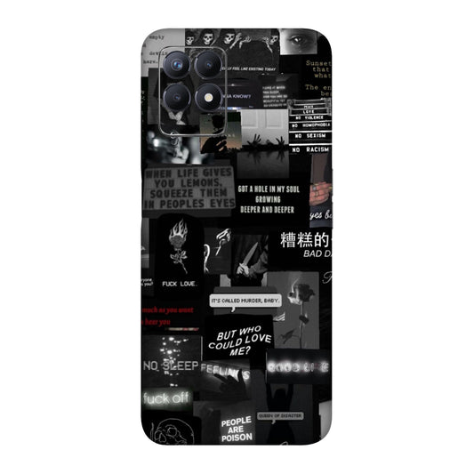 Bad Day Dark Collage Mobile Skin For Realme 8i
