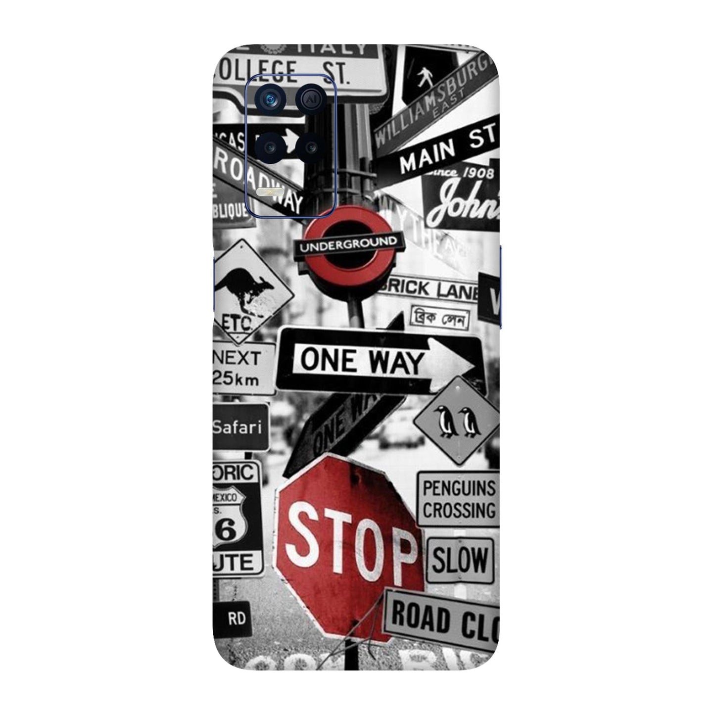 Global Urban Sign Bomb Mobile Skin For Realme 8s 5g