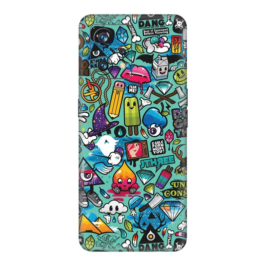 Graffiti Chaos Sticker Bomb Mobile Skin For Realme 9 4g