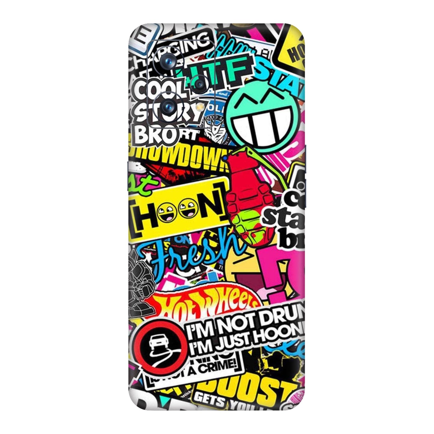 Hoonigan Sticker Bomb Mobile Skin For Realme 9 4g